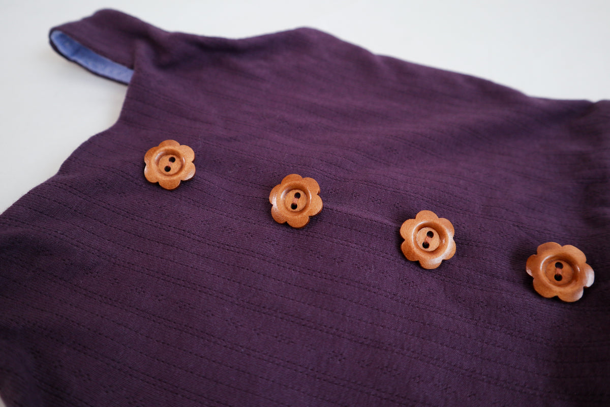 Violet Bodice in Deep Purple Pointelle