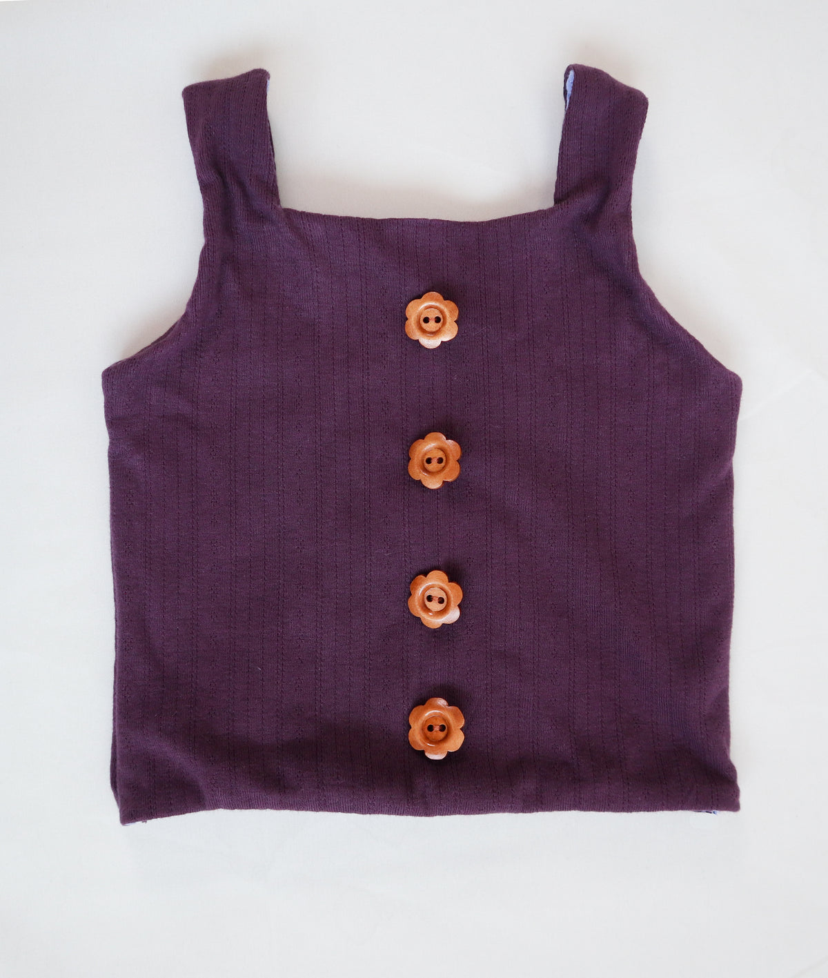 Violet Bodice in Deep Purple Pointelle