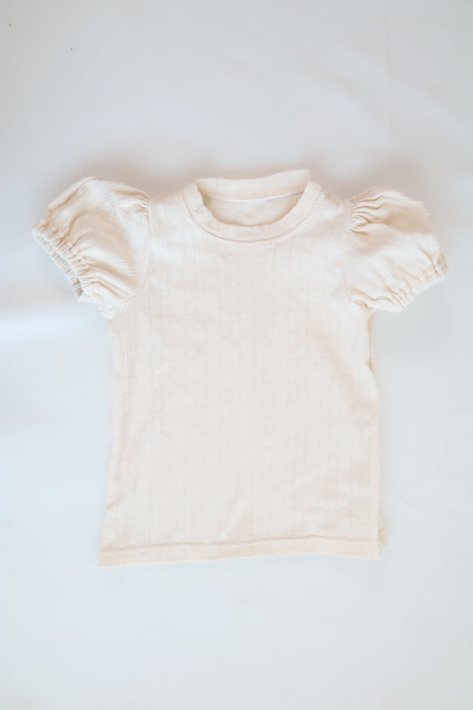Elle Top in Cream Pointelle